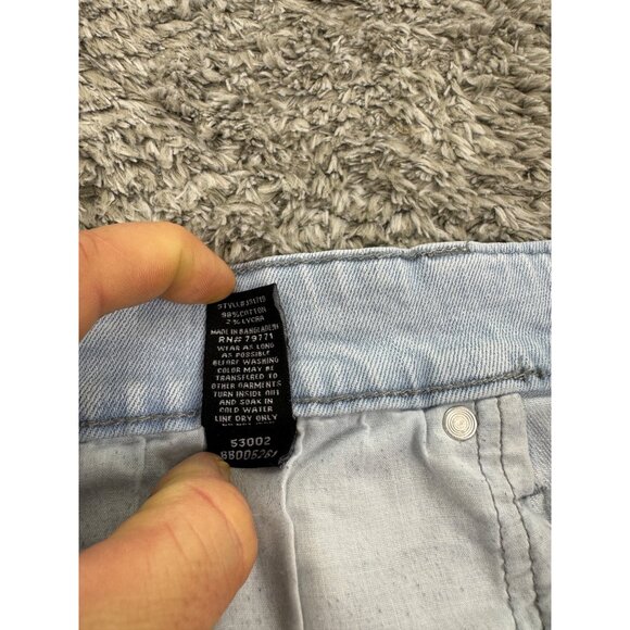 Vtg Jordan Craig Jean Shorts Mens 40 Light Wash Distressed Hip Hop Skater Denim - Picture 8 of 11